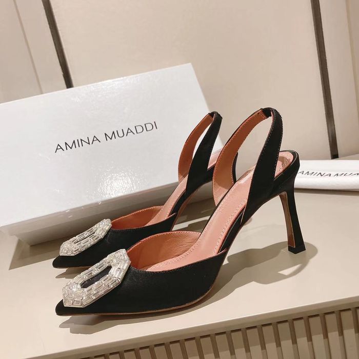 Amina Muaddi Shoes AMS00024 Heel 8.5CM